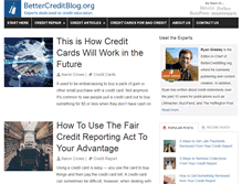 Tablet Screenshot of bettercreditblog.org